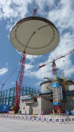 Taishan 2 dome lifting